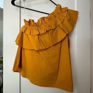7 for all mankind one shoulder top